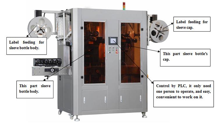 Automatický štítkovací stroj na smršťovací návleky na štítky s tepelnou izolací z PVC